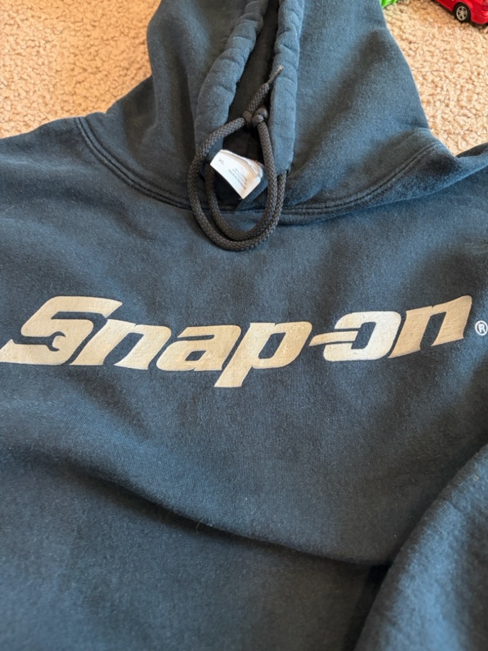 CB1 Men’s XL Black and Silver Snap-On Hoodie, 1 spot - Picture 3 of 4